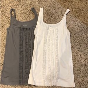 Two ruffle tanks
